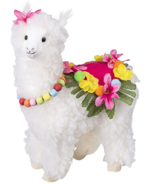 Figurka dekoracyjna Lama Lotta w kwiaty