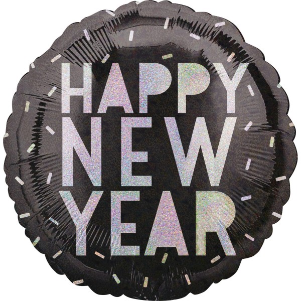 Ballon aluminium Disco Happy New Year 45cm