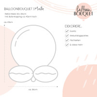 Oversigt: Stehendes Ballon Bouquet-Set - Willkommen Baby