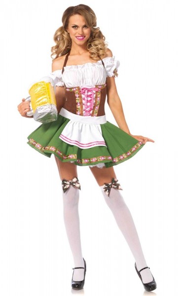 Dirndl costume Liesl with overknees