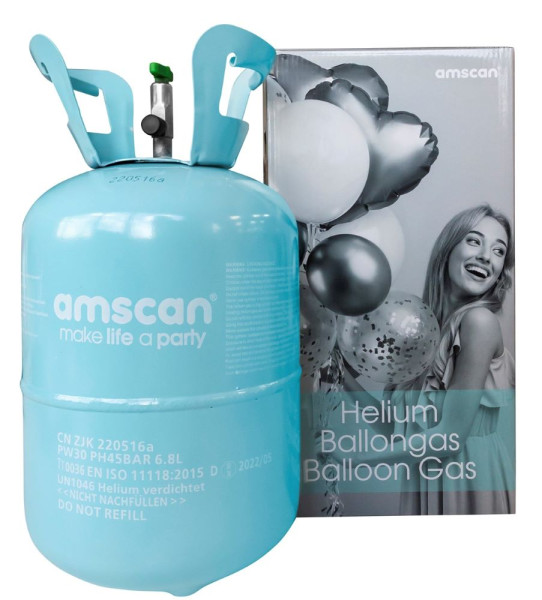 Disposable helium bottle 30 balloons