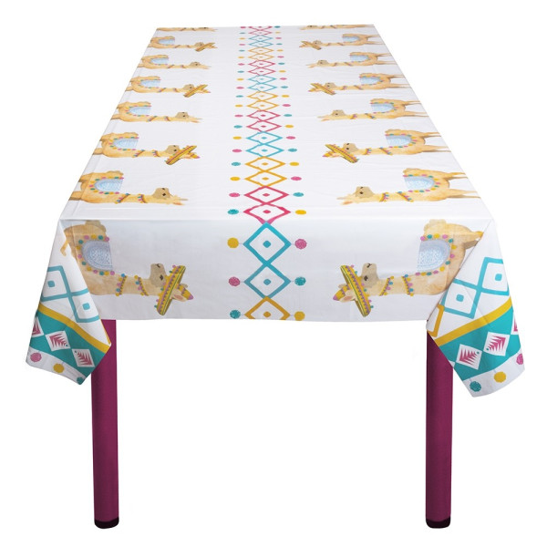 Llama Party Tablecloth 1.8m x 1.3m