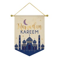 Banderín de decoración Ramadán 28 x 38cm