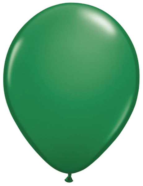 10 globos verdes Helene 30cm