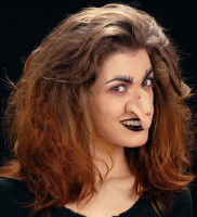 Vista previa: Nariz de bruja de Halloween con verrugas de látex para pegar