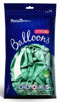 Preview: 10 party star metallic balloons mint 23cm