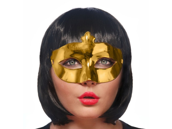 Partymaske Goldregen 8 x 24cm 2