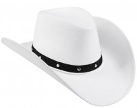 Aperçu: Chapeau de cowboy blanc Danny