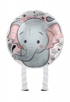 Vorschau: Mini Elefant Airwalker Folienballon 43cm