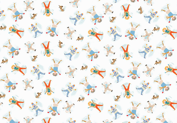 Wrapping paper winter children 70 x 200cm