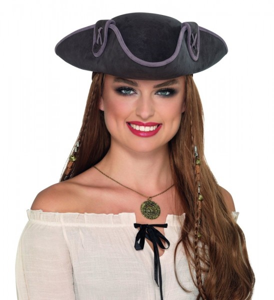 Pirate tricorn hat for adults 2