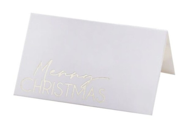 10 Elegante Weihnacht Tischkarten 8 x 6,5cm