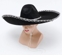 Large sombrero with silver trim