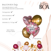 Vorschau: Heliumballon in der Box Baby Girl Leopard
