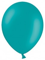 Preview: 100 party star balloons turquoise 30cm