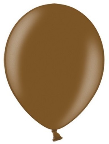100 globos metalizados Partystar marrón 30cm