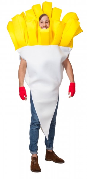 Bag of french fries unisex costume