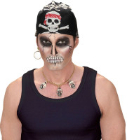 Vorschau: Totenkopf Piraten Bandana Kopftuch