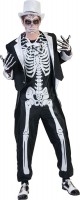 Oversigt: Mørkt skelet brudgom kostume
