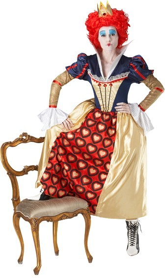Alice in Wonderland Queen of Hearts Flower Day-kostuum