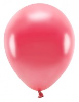 Voorvertoning: 100 eco metallic ballonnen delicaat rood 30cm