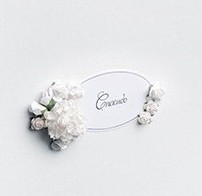 Estuche para tarjetas de boda Spasibo con decoración floral 24x24x24cm 2