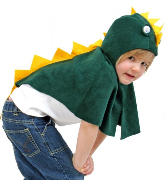 Grön drake cape för barn 3