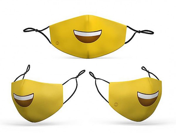 Mouth nose mask smiley for children