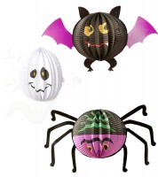 Preview: Set of 3 Monster Party Lanterns