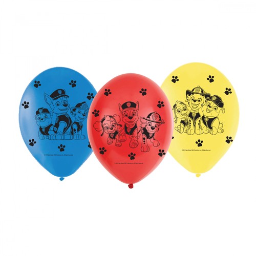 6 balonów Psi Patrol w Akcji 23 cm
