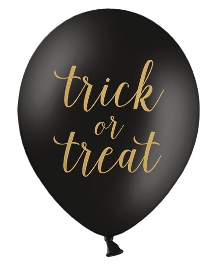 6 Be Scary Trick or Treat balloons 30cm