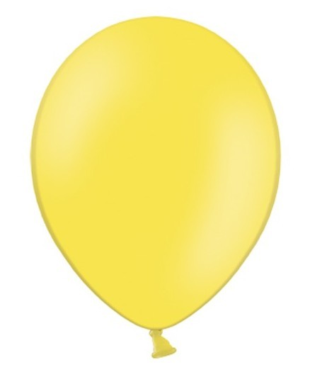 100 bright yellow balloons 13cm
