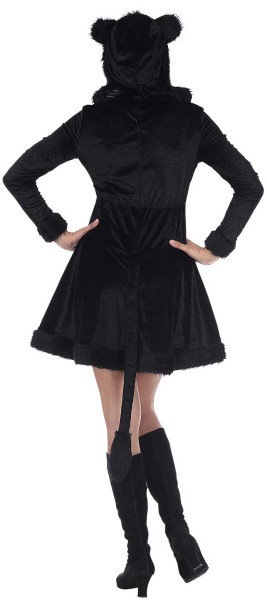 Kostium pluszowy Czarna Pantera dla kobiet