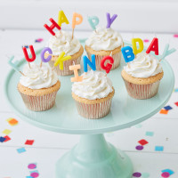 Preview: 16 Nasty Birthday cake candles 7cm