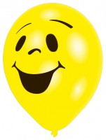 Vorschau: 10er Set Lachender Smiley Luftballon