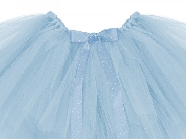 Tutu skirt with bow in sky blue 34cm 2