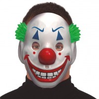Masque de clown souriant en plastique