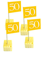 50 Käsespieße zur Goldenenhochzeit