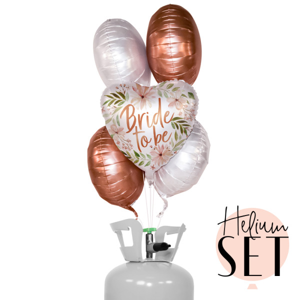 Bridal Bliss Ballonbouquet-Set mit Heliumbehälter