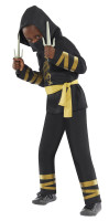 Vista previa: Disfraz infantil Dragon Ninja negro y dorado