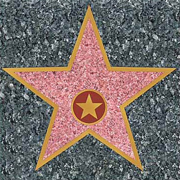 Hollywood star sticker 30cm