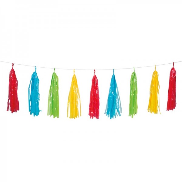 Colorful tassels pennant chain Venezia 274cm