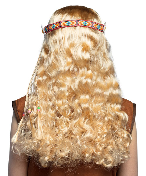 Blonde Hippie Perücke für Frauen 3