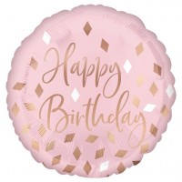 Birthday Blush Folienballon 45cm