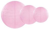 Lantaarn Lilly ijs roze 20cm