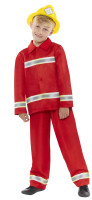 Feuerwehr Kinderkostüm in Rot
