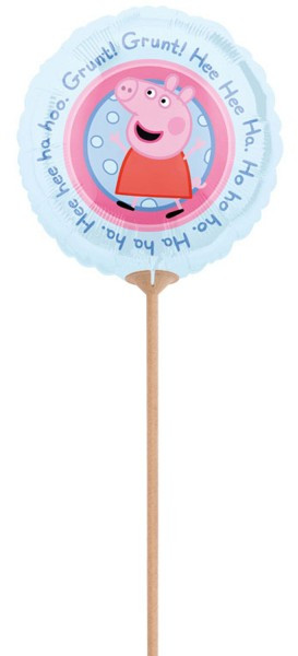 Peppa Pig stick balloon 23cm