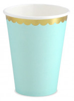 Preview: 6 Candy Party paper cups mint 220ml