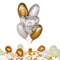 Vorschau: Heliumballon in der Box Mr. & Mrs. Botanical
