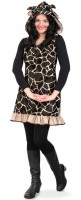 Vista previa: Disfraz de jirafa salvaje suave para mujer